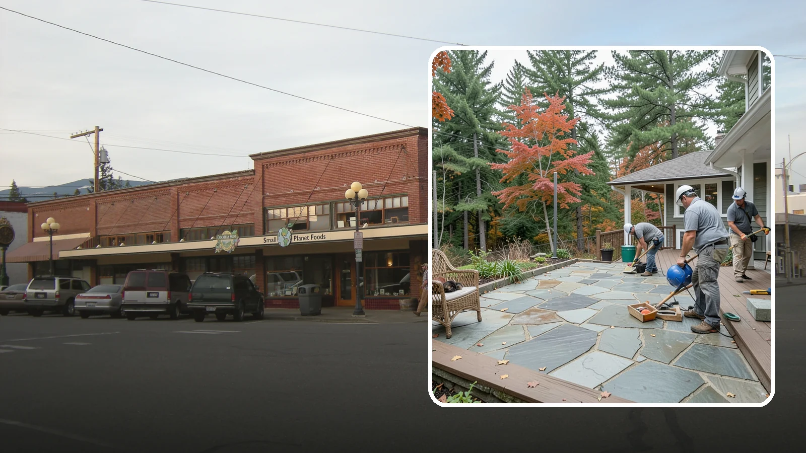 Flagstone Patio Installation in Sedro-Woolley, Skagit County, WA - Flagstone patio installation that brings natural stone beauty and organic texture to your yard.