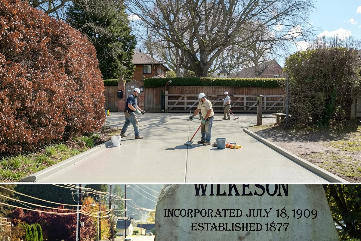 Flagstone Patio Installation in Wilkeson, Pierce County, WA - Dry summer weather is ideal for setting stone and curing any mortar joints properly.