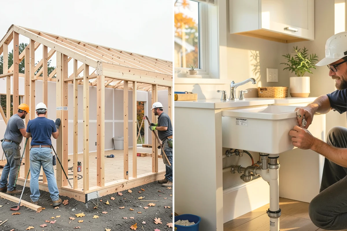 Flat-Panel Cabinet Installation in Anacortes, Skagit County, WA - Verify layout and establish level lines