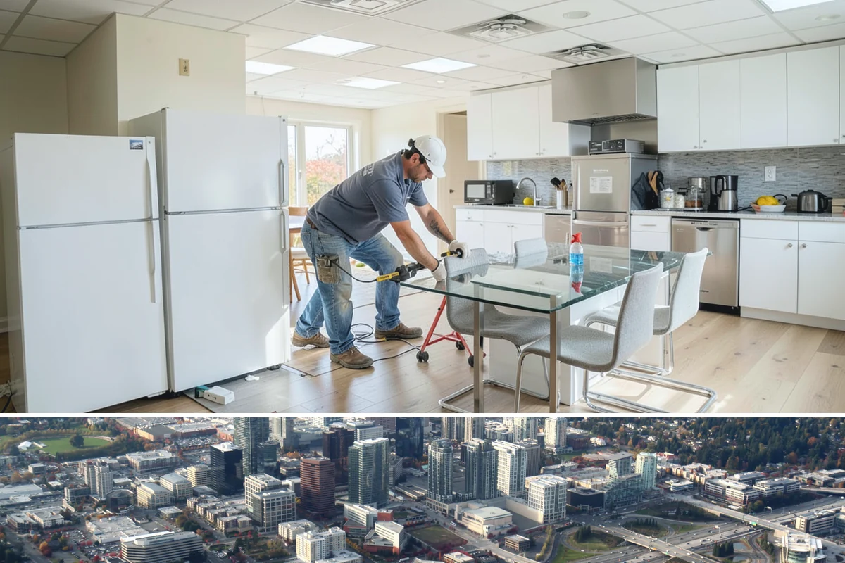 Flat-Panel Cabinet Installation in Bellevue, King County, WA - Flat-panel cabinet installation is indoor work handled year-round with your project timeline.