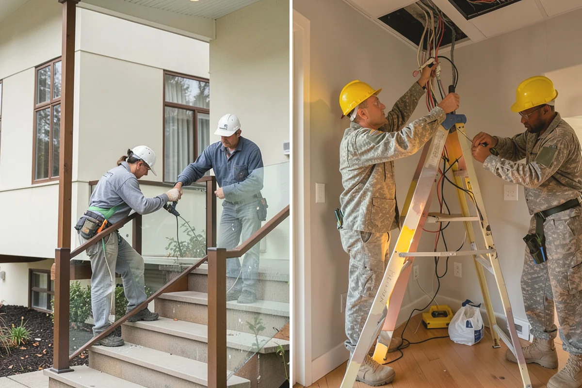 Flat-Panel Cabinet Installation in Carbonado, Pierce County, WA - Verify layout and establish level lines