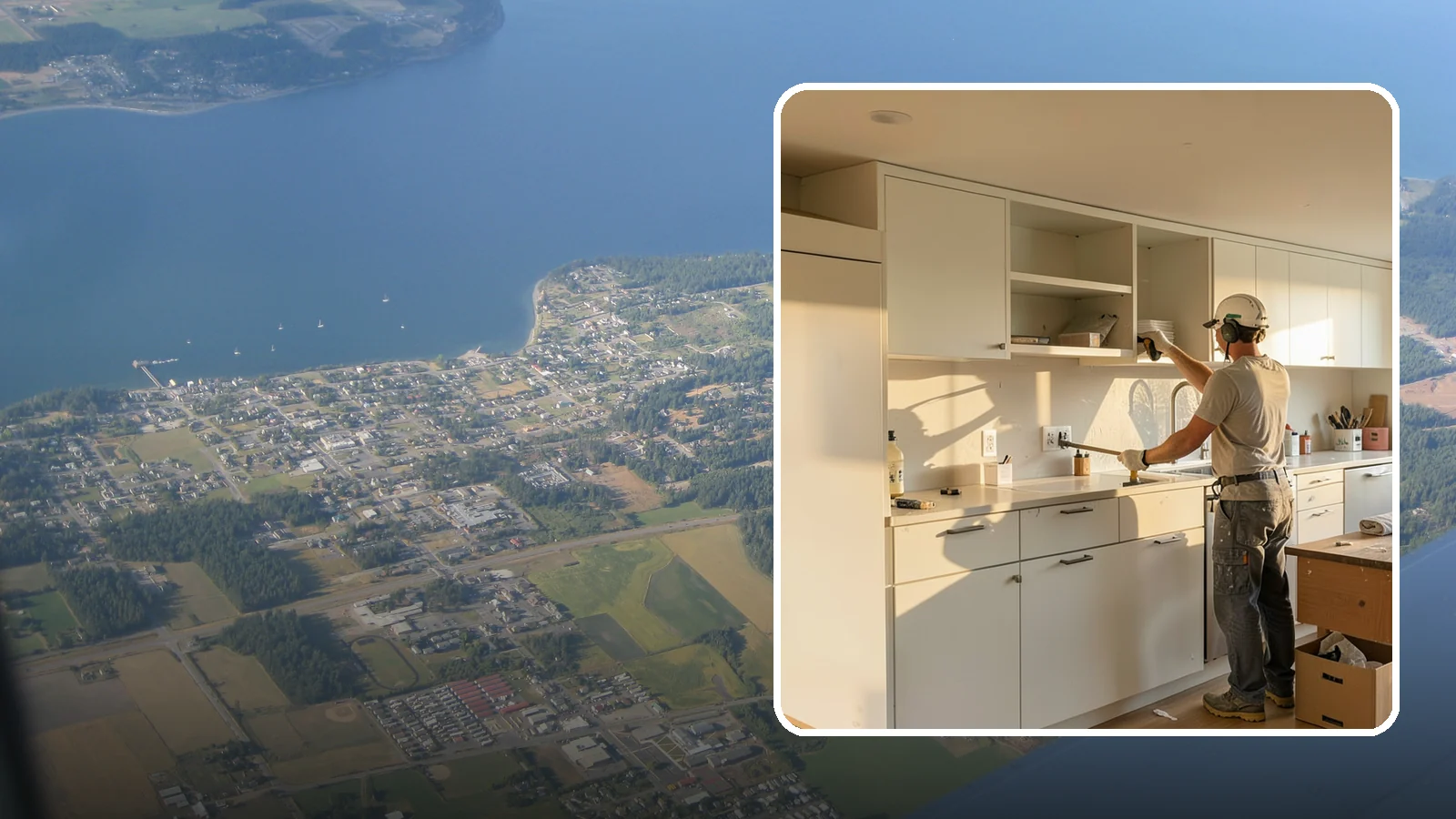 Flat-Panel Cabinet Installation in Coupeville, Island County, WA - Installing sleek flat-panel cabinets that bring a clean, modern, and minimalist look to your space.