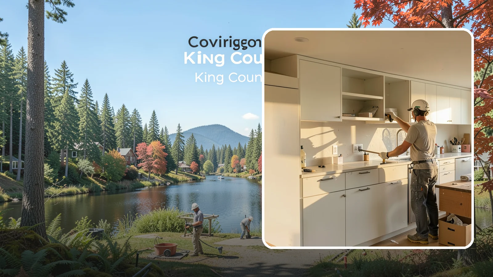 Flat-Panel Cabinet Installation in Covington, King County, WA - Installing sleek flat-panel cabinets that bring a clean, modern, and minimalist look to your space.