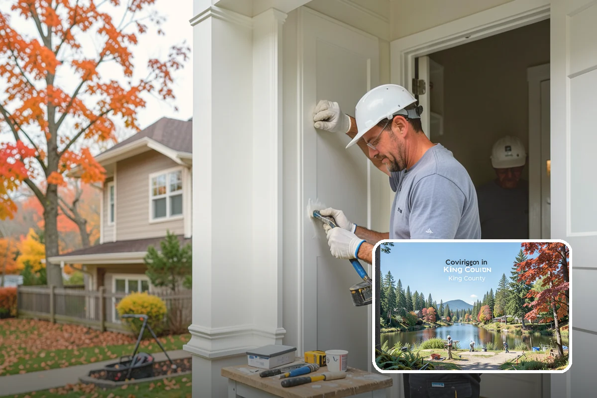 Flat-Panel Cabinet Installation in Covington, King County, WA - Sleek, minimalist modern appearance