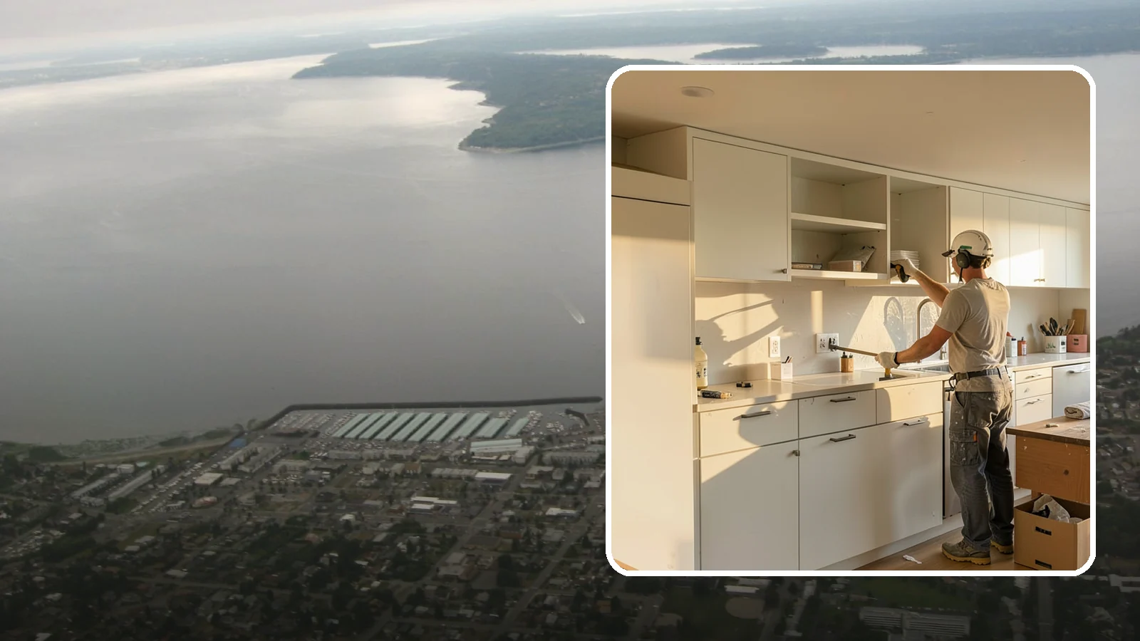 Flat-Panel Cabinet Installation in Des Moines, King County, WA - Installing sleek flat-panel cabinets that bring a clean, modern, and minimalist look to your space.
