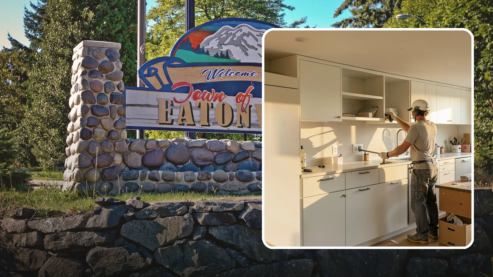 Flat-Panel Cabinet Installation in Eatonville, Pierce County, WA - Installing sleek flat-panel cabinets that bring a clean, modern, and minimalist look to your space.
