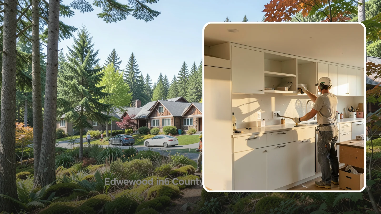 Flat-Panel Cabinet Installation in Edgewood, Pierce County, WA - Installing sleek flat-panel cabinets that bring a clean, modern, and minimalist look to your space.