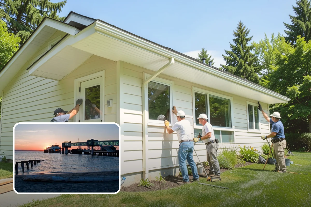 Flat-Panel Cabinet Installation in Edmonds, Snohomish County, WA - Sleek, minimalist modern appearance