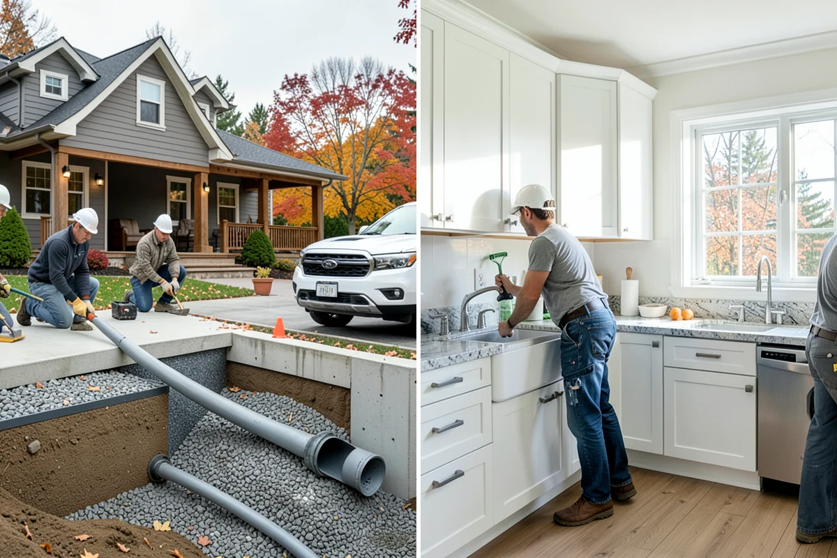 Flat-Panel Cabinet Installation in Enumclaw, King County, WA - Verify layout and establish level lines