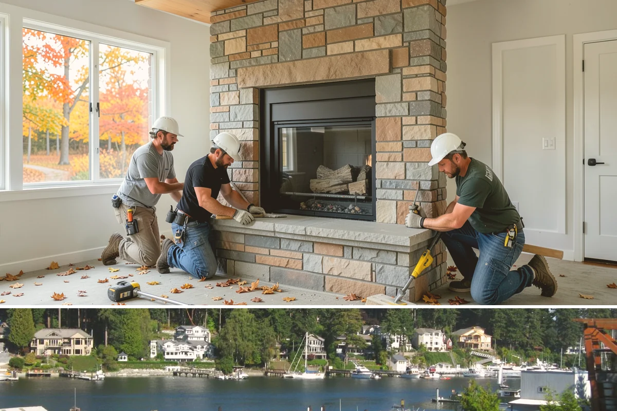 Flat-Panel Cabinet Installation in Gig Harbor, Pierce County, WA - Flat-panel cabinet installation is indoor work handled year-round with your project timeline.