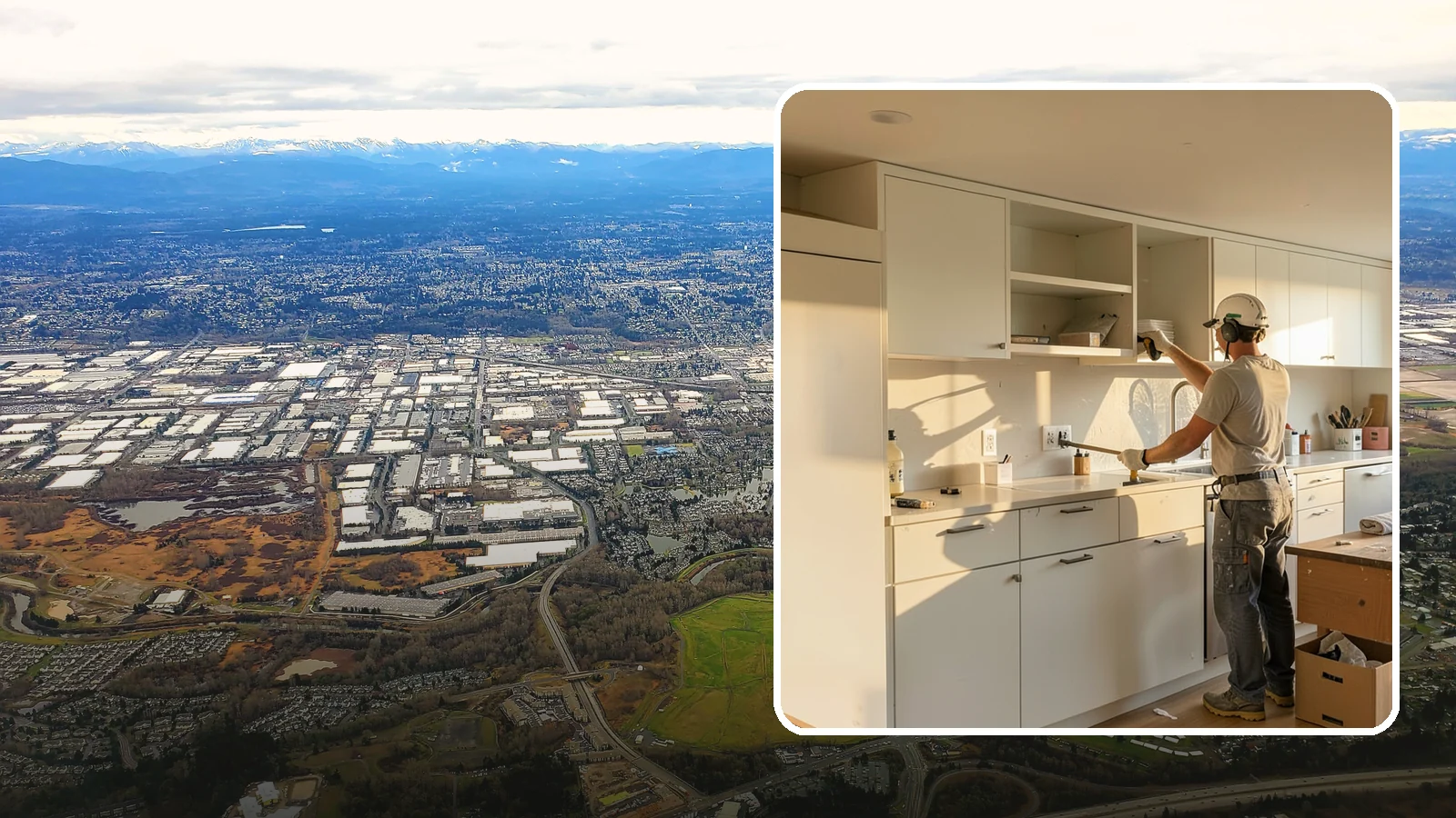 Flat-Panel Cabinet Installation in Kent, King County, WA - Installing sleek flat-panel cabinets that bring a clean, modern, and minimalist look to your space.