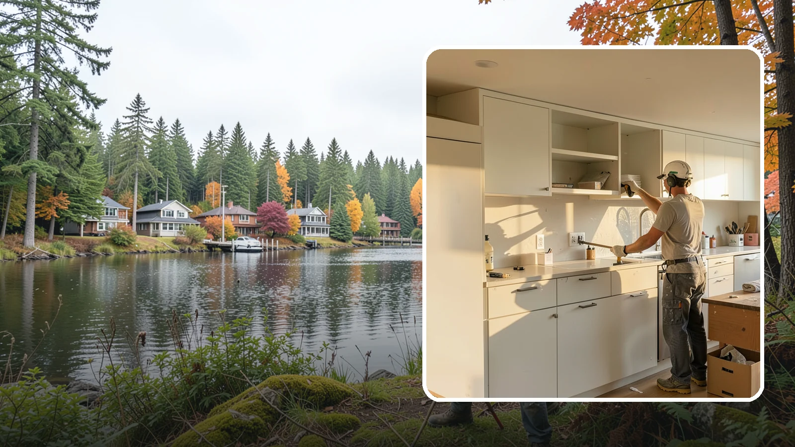 Flat-Panel Cabinet Installation in La Conner, Skagit County, WA - Installing sleek flat-panel cabinets that bring a clean, modern, and minimalist look to your space.