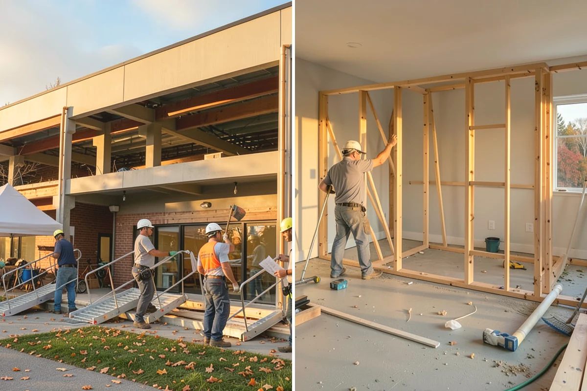 Flat-Panel Cabinet Installation in La Conner, Skagit County, WA - Verify layout and establish level lines