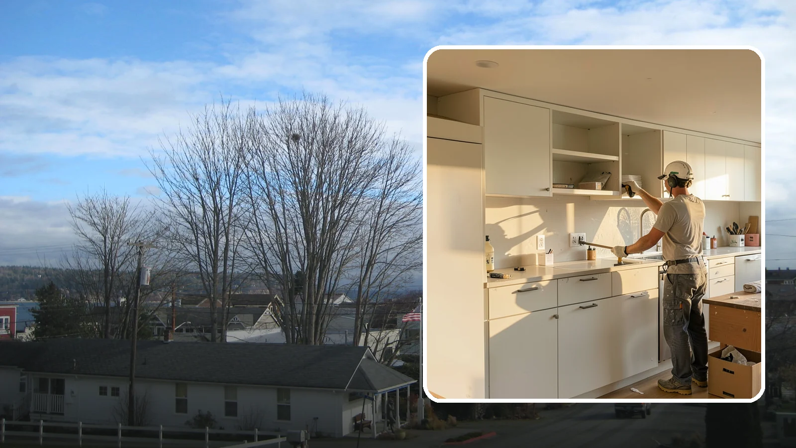 Flat-Panel Cabinet Installation in Langley, Island County, WA - Installing sleek flat-panel cabinets that bring a clean, modern, and minimalist look to your space.