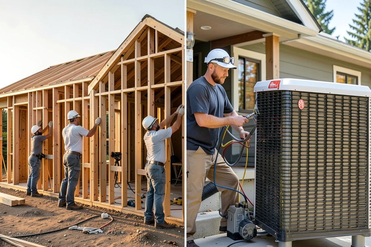 Flat-Panel Cabinet Installation in Lyman, Skagit County, WA - Verify layout and establish level lines