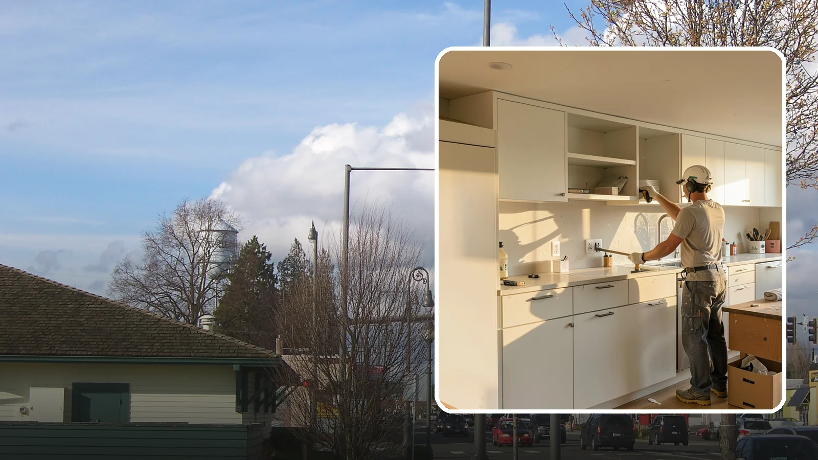 Flat-Panel Cabinet Installation in Marysville, Snohomish County, WA - Installing sleek flat-panel cabinets that bring a clean, modern, and minimalist look to your space.