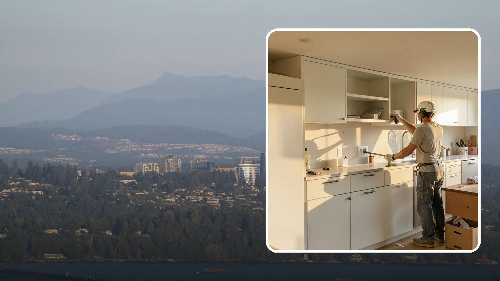 Flat-Panel Cabinet Installation in Medina, King County, WA - Installing sleek flat-panel cabinets that bring a clean, modern, and minimalist look to your space.