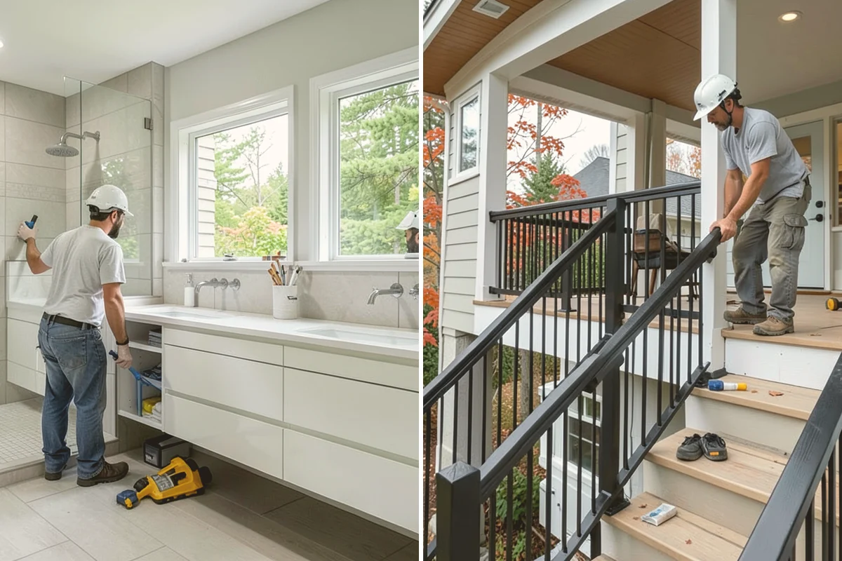 Flat-Panel Cabinet Installation in Milton, King County, WA - Verify layout and establish level lines
