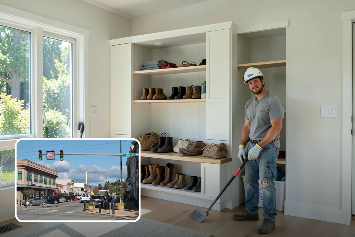 Flat-Panel Cabinet Installation in Monroe, Snohomish County, WA - Sleek, minimalist modern appearance