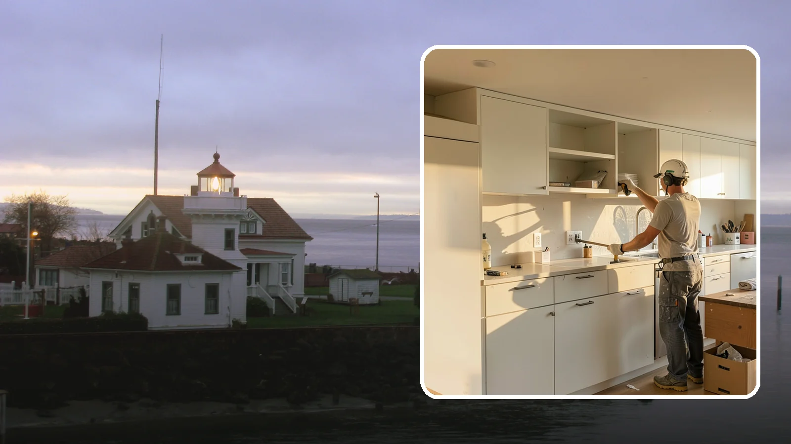 Flat-Panel Cabinet Installation in Mukilteo, Snohomish County, WA - Installing sleek flat-panel cabinets that bring a clean, modern, and minimalist look to your space.