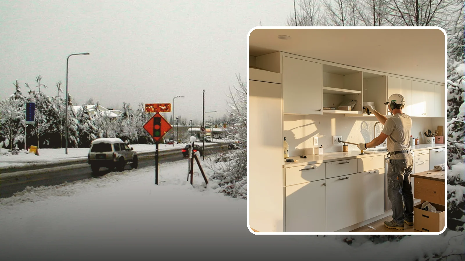 Flat-Panel Cabinet Installation in Newcastle, King County, WA - Installing sleek flat-panel cabinets that bring a clean, modern, and minimalist look to your space.