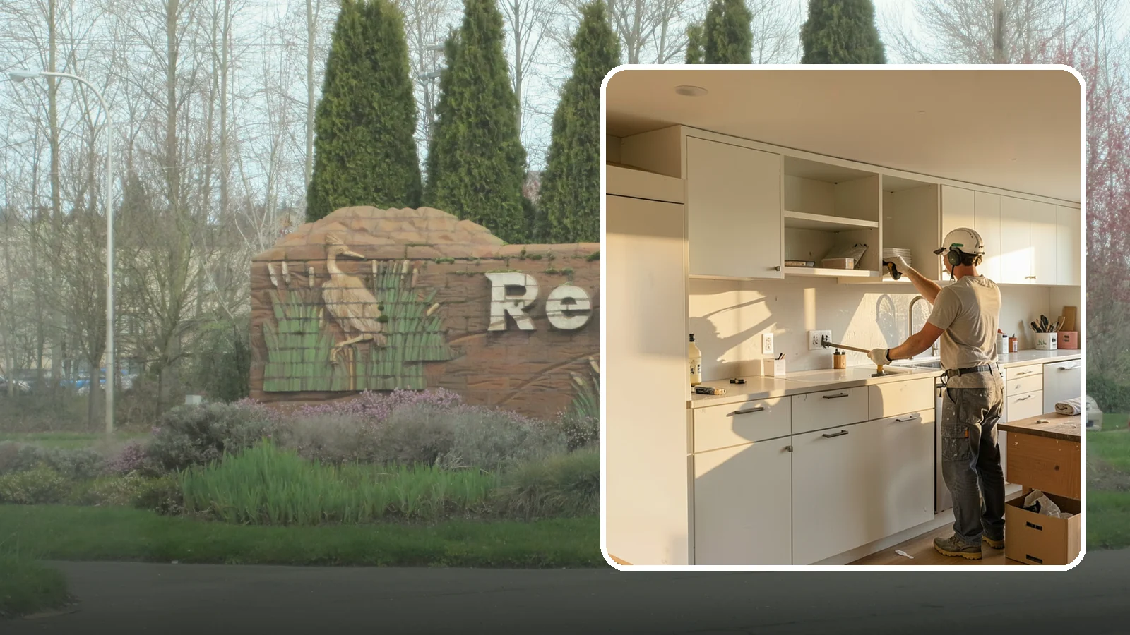 Flat-Panel Cabinet Installation in Renton, King County, WA - Installing sleek flat-panel cabinets that bring a clean, modern, and minimalist look to your space.