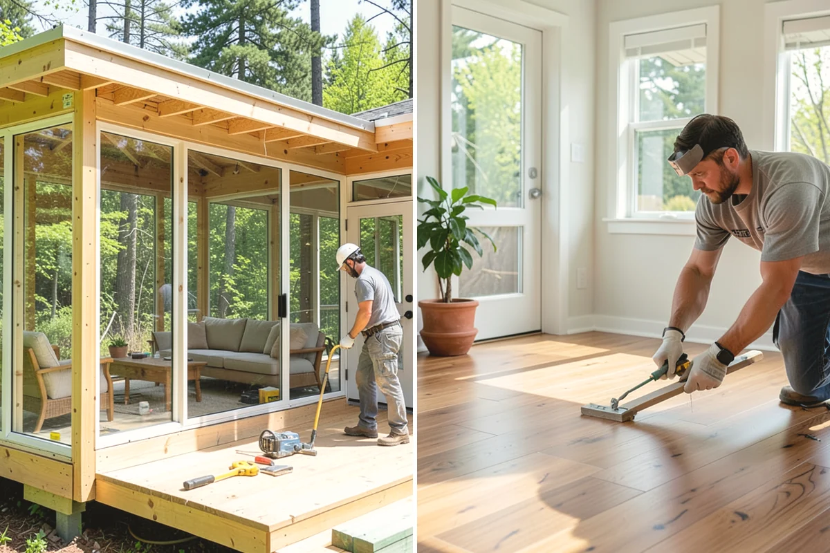 Flat-Panel Cabinet Installation in University Place, Pierce County, WA - Verify layout and establish level lines