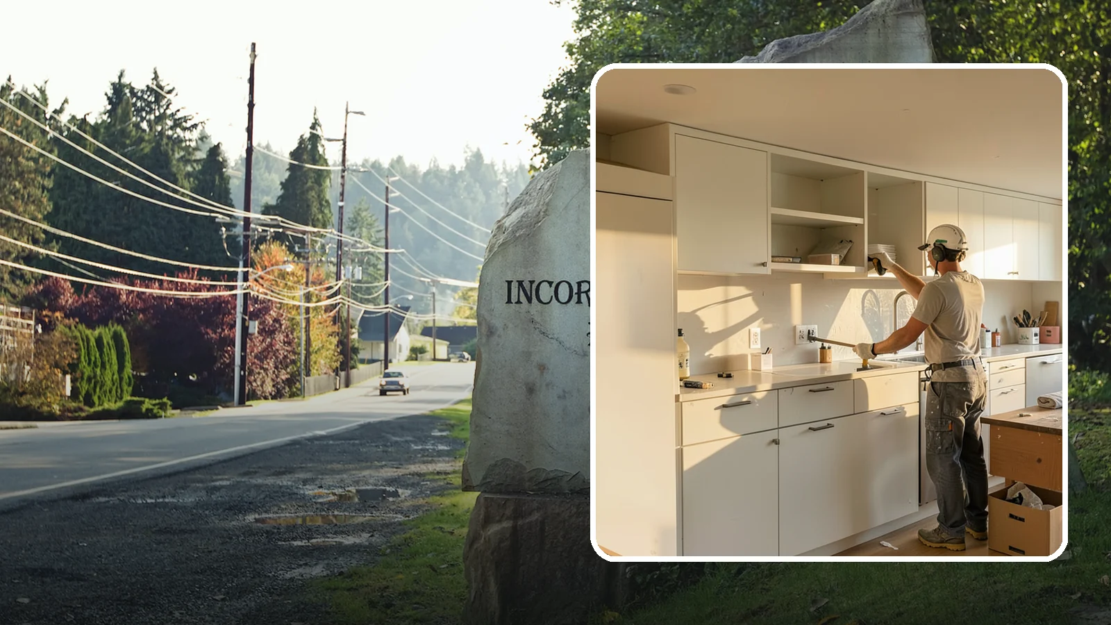 Flat-Panel Cabinet Installation in Wilkeson, Pierce County, WA - Installing sleek flat-panel cabinets that bring a clean, modern, and minimalist look to your space.