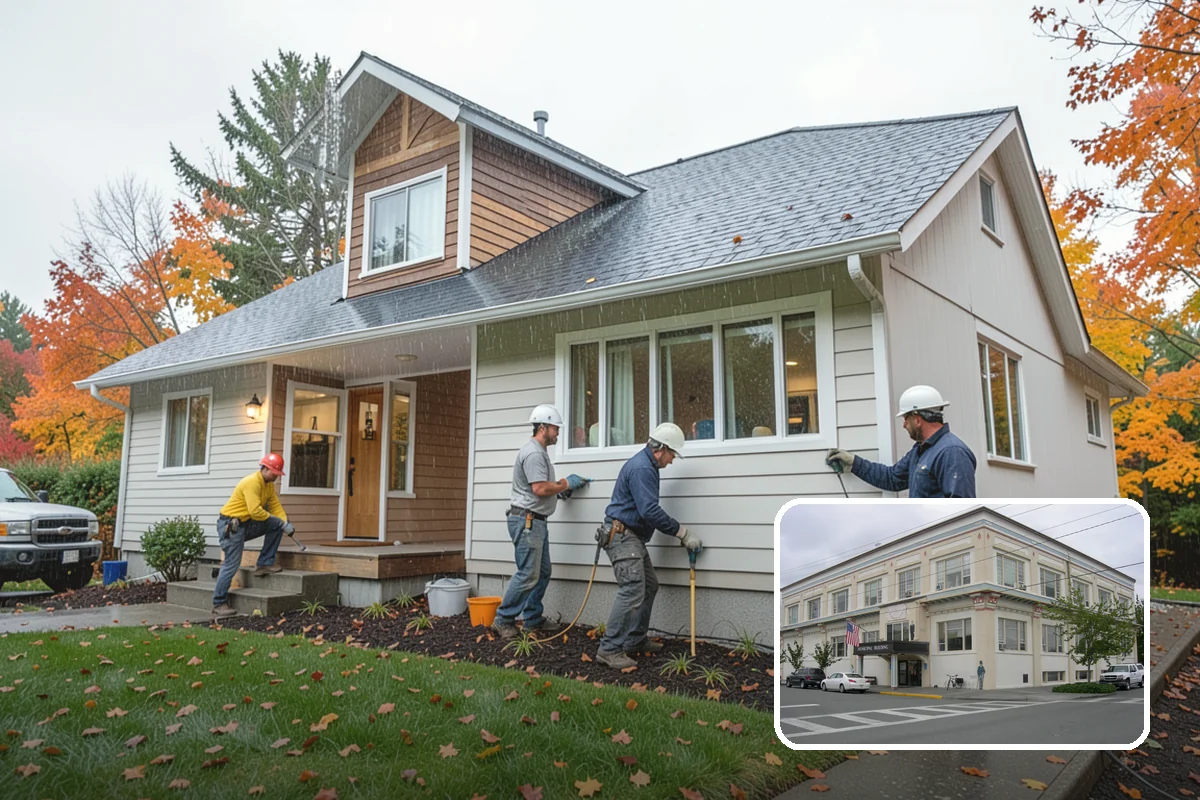 Flat Roof Installation in Anacortes, Skagit County, WA - Watertight membrane and sealed seams