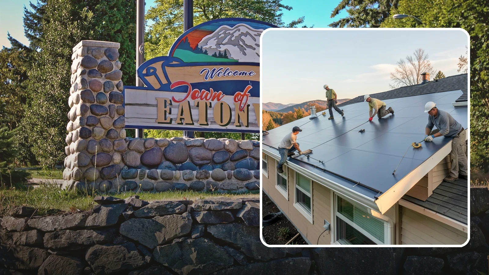Flat Roof Installation in Eatonville, Pierce County, WA - A watertight flat roof system installed with proper slope and membrane sealing for reliable drainage.