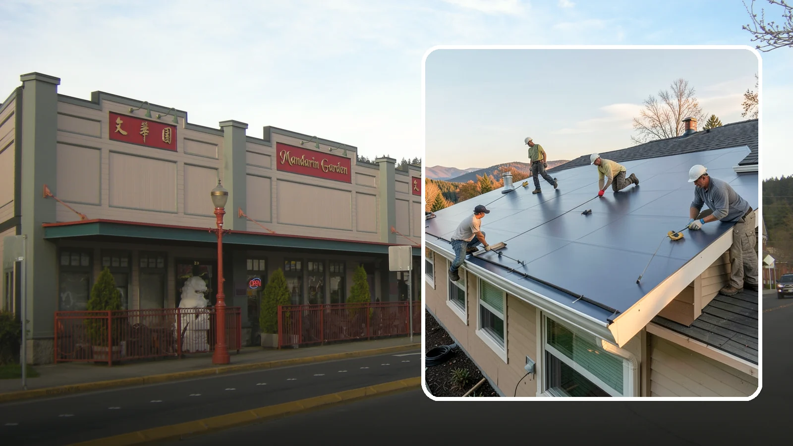 Flat Roof Installation in Issaquah, King County, WA - A watertight flat roof system installed with proper slope and membrane sealing for reliable drainage.
