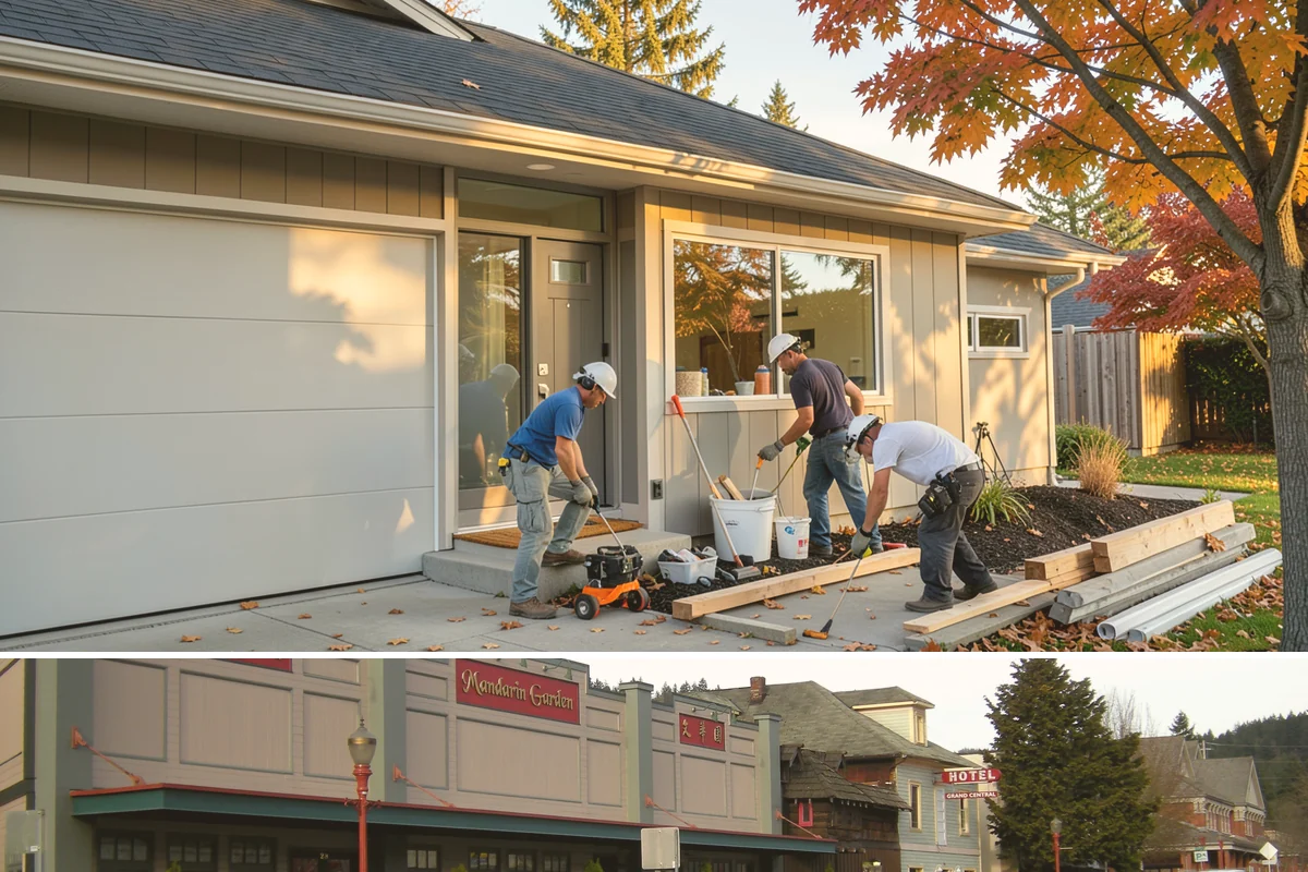 Flat Roof Installation in Issaquah, King County, WA - Dry, mild summer conditions are ideal for membrane adhesion and welded seams.