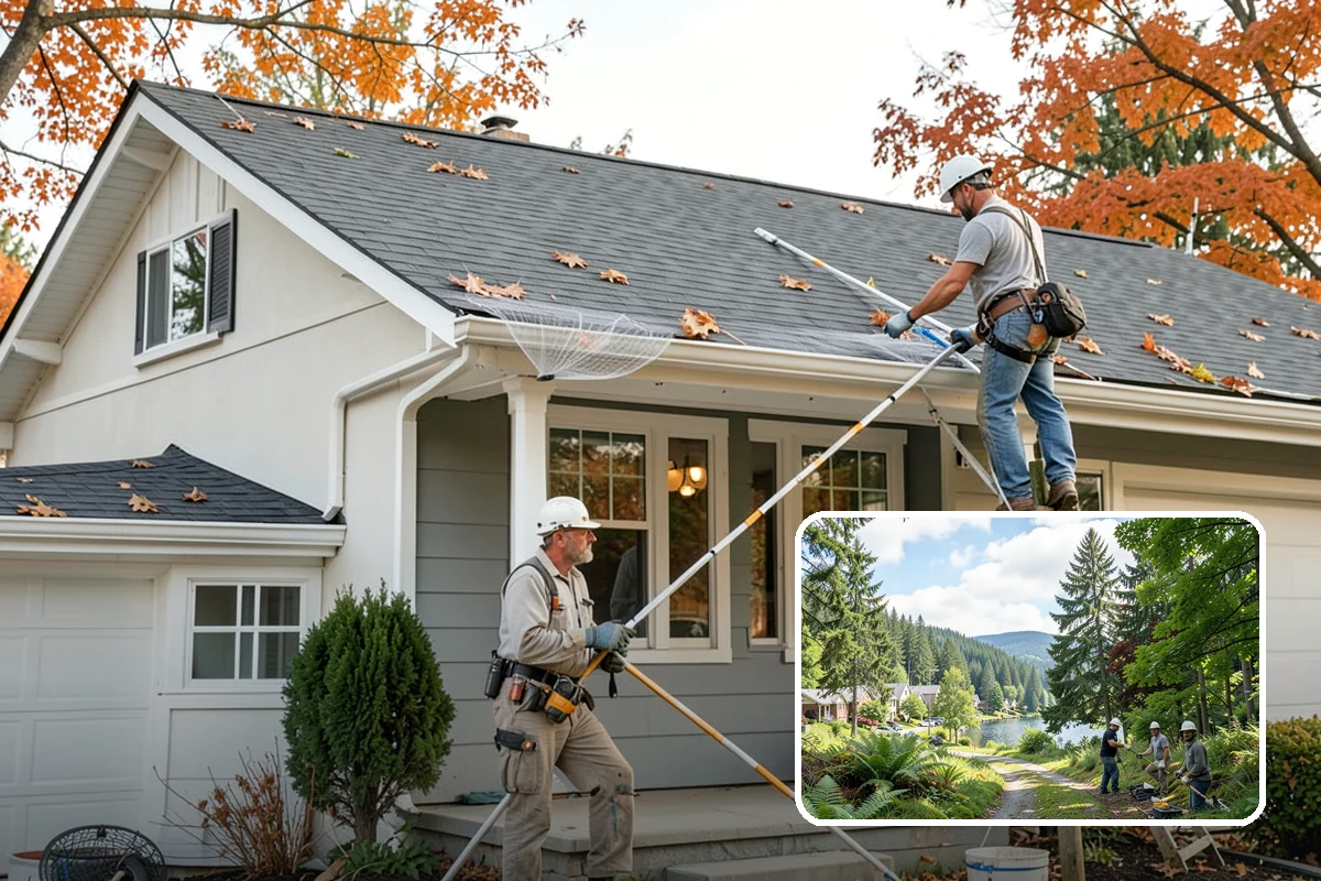 Flat Roof Installation in Lake Forest Park, King County, WA - Watertight membrane and sealed seams