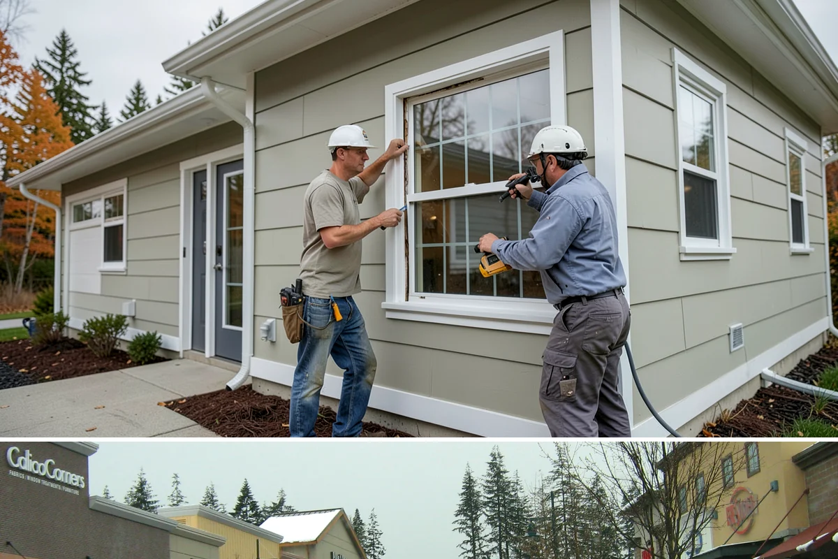 Flat Roof Installation in Mill Creek, Snohomish County, WA - Dry, mild summer conditions are ideal for membrane adhesion and welded seams.
