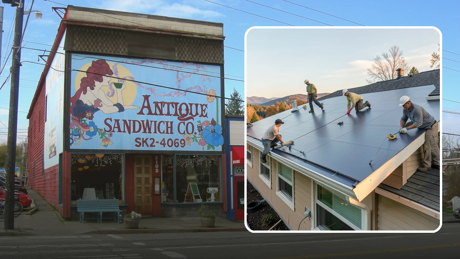 Flat Roof Installation in Ruston, Pierce County, WA - A watertight flat roof system installed with proper slope and membrane sealing for reliable drainage.