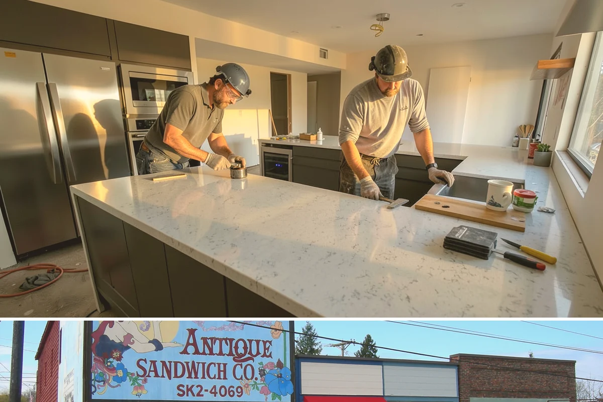 Flat Roof Installation in Ruston, Pierce County, WA - Dry, mild summer conditions are ideal for membrane adhesion and welded seams.
