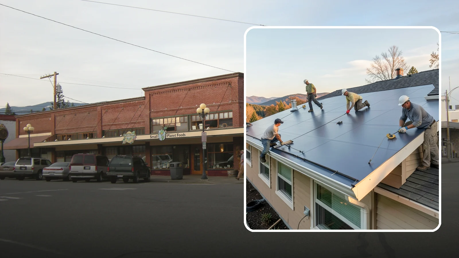 Flat Roof Installation in Sedro-Woolley, Skagit County, WA - A watertight flat roof system installed with proper slope and membrane sealing for reliable drainage.