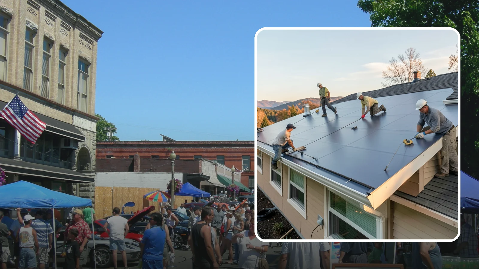 Flat Roof Installation in Snohomish, Snohomish County, WA - A watertight flat roof system installed with proper slope and membrane sealing for reliable drainage.