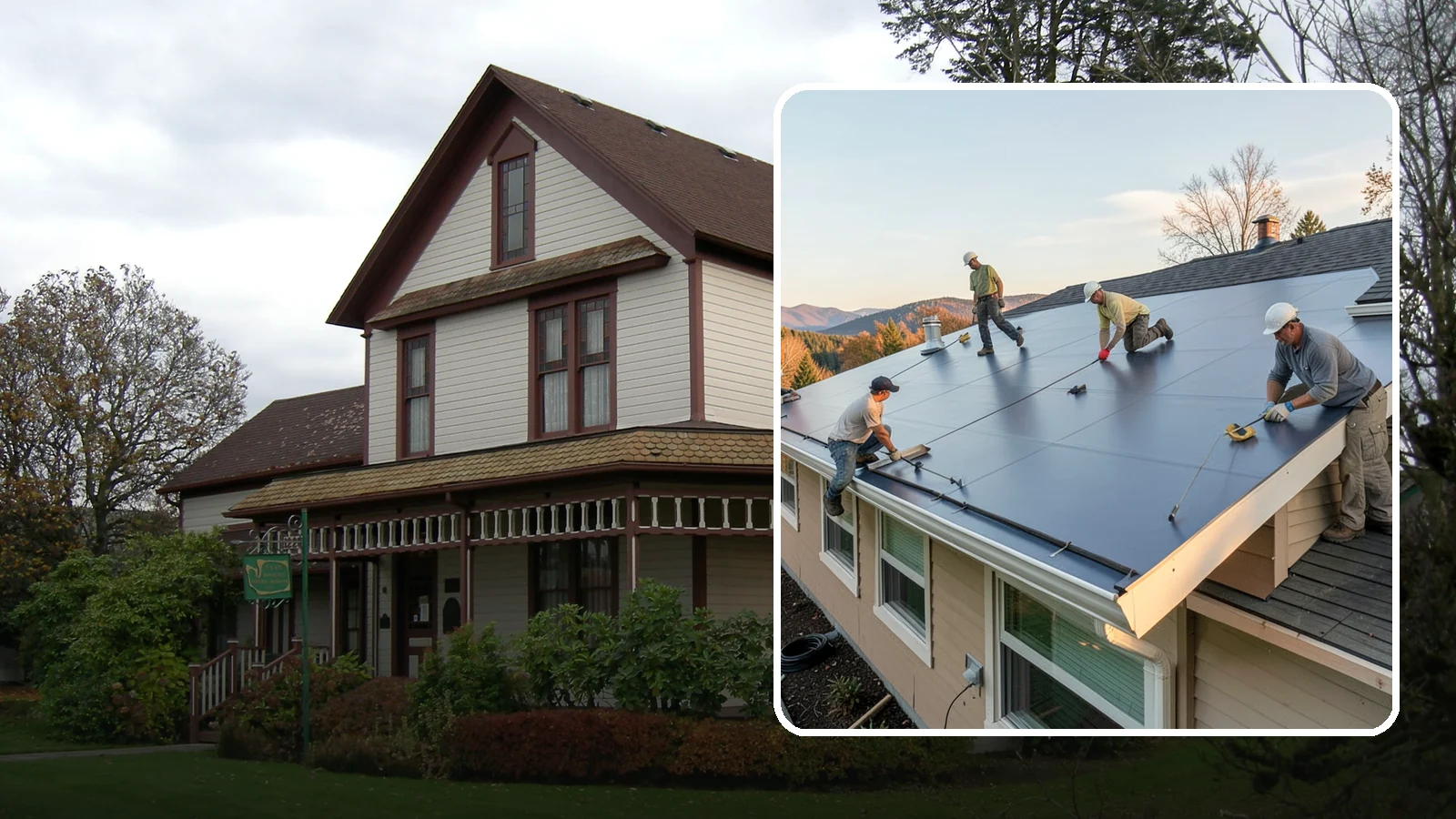 Flat Roof Installation in Sumner, Pierce County, WA - A watertight flat roof system installed with proper slope and membrane sealing for reliable drainage.