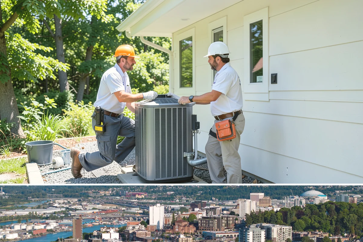 Flat Roof Installation in Tacoma, Pierce County, WA - Dry, mild summer conditions are ideal for membrane adhesion and welded seams.
