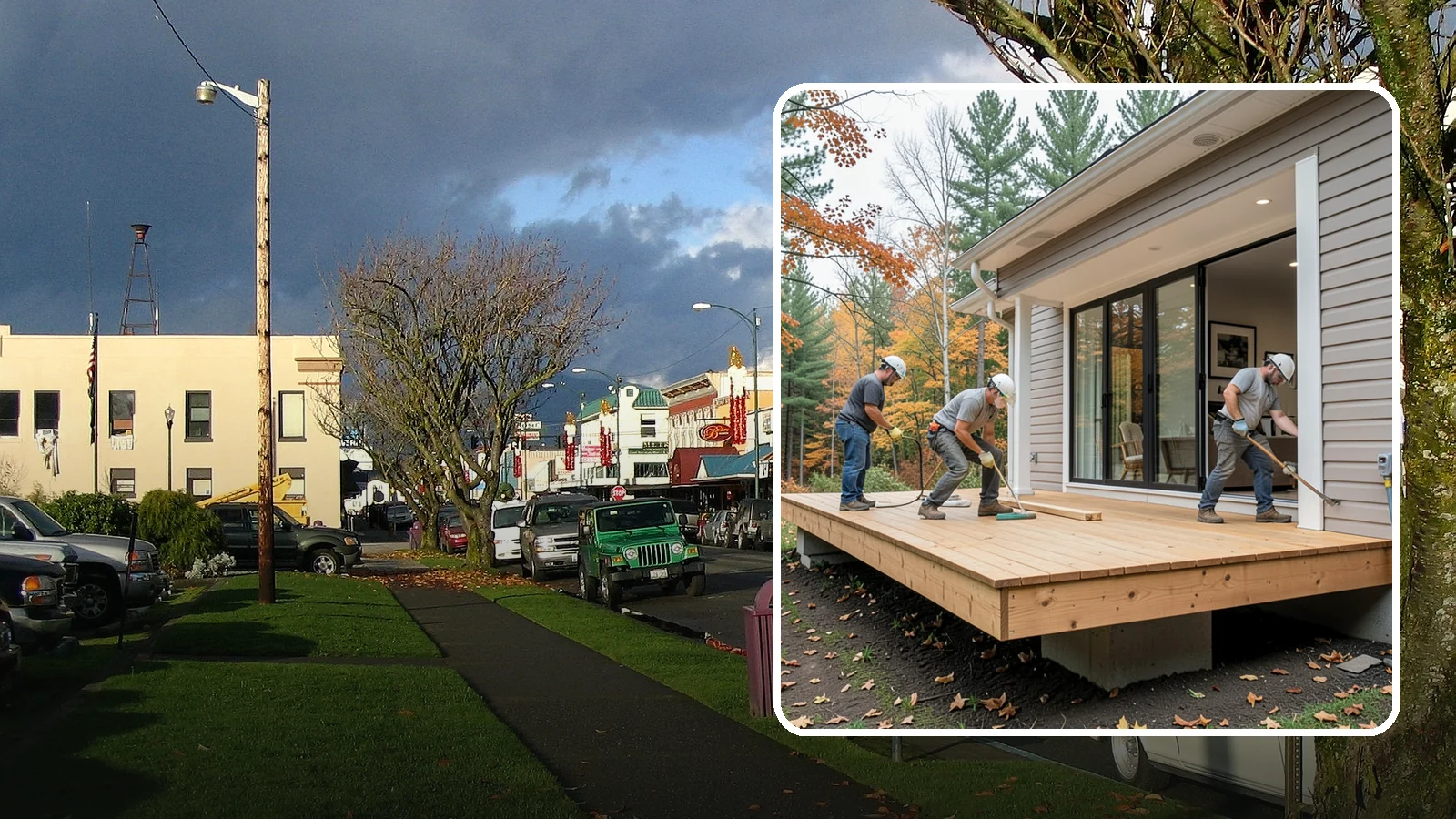 Floating Deck Construction in Arlington, Snohomish County, WA - Floating deck construction that adds a freestanding, ground-level platform without attaching to your home.