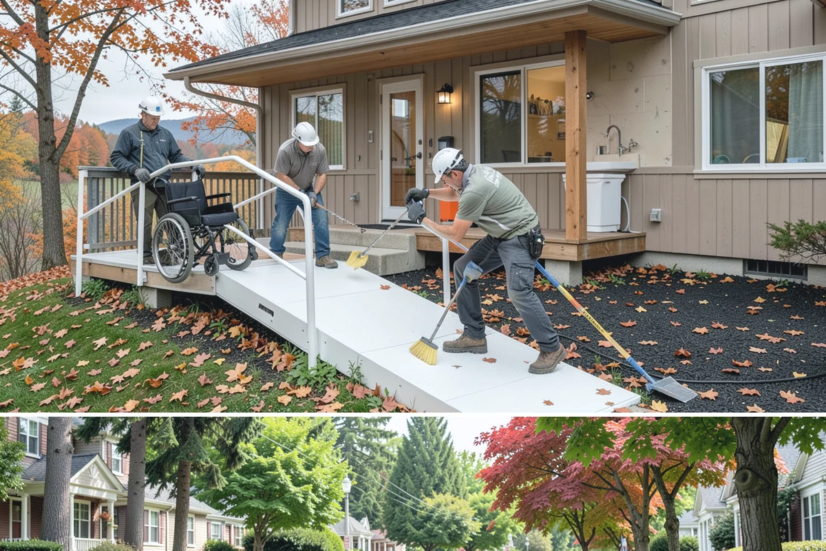 Floating Deck Construction in Beaux Arts Village, King County, WA - Firmer summer soil makes leveling the base easier, so late spring through early fall is the preferred build window.