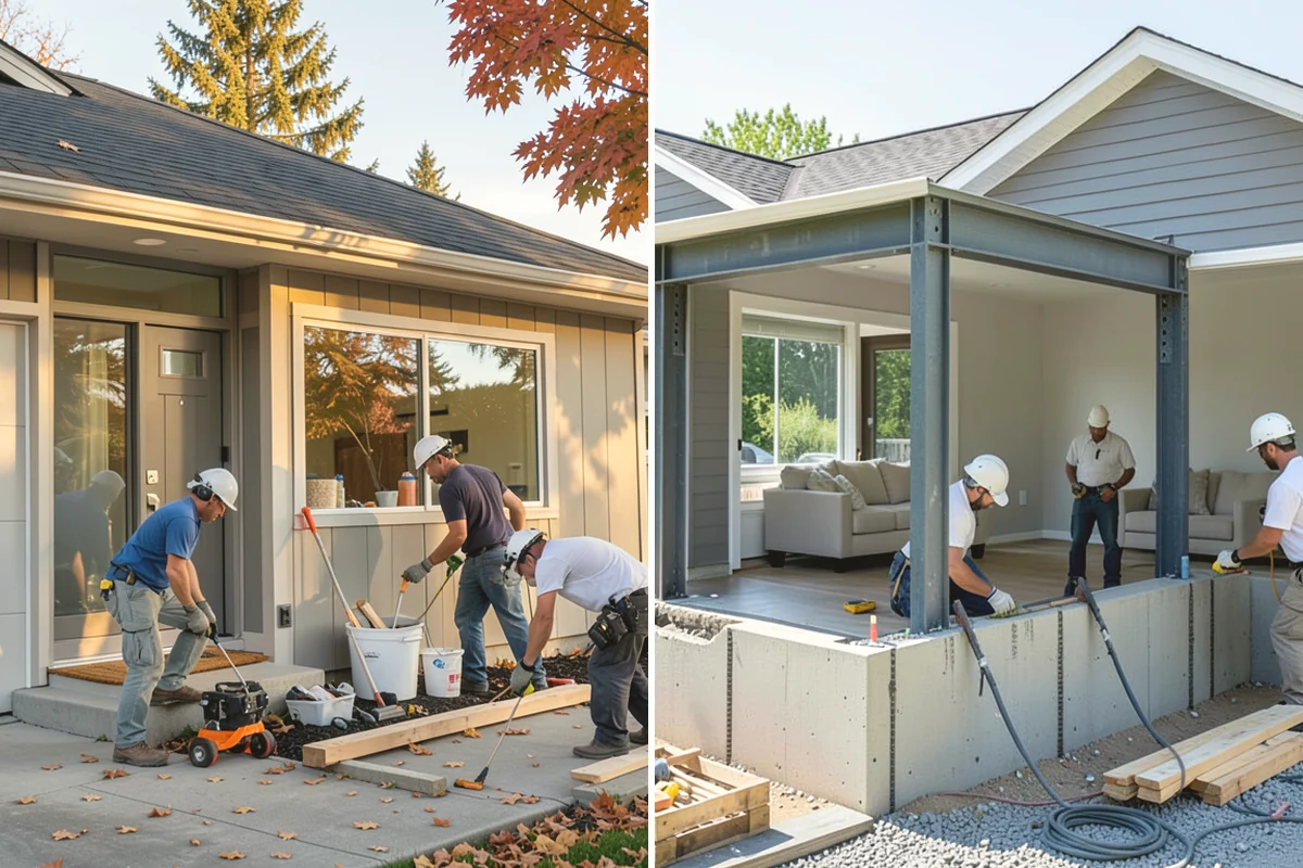 Floating Deck Construction in Black Diamond, King County, WA - Choose a location and check grade and drainage