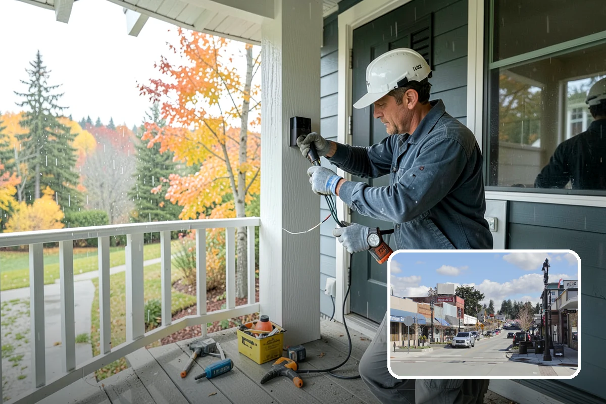 Floating Deck Construction in Bothell, King County, WA - No ledger attachment means no house flashing risk