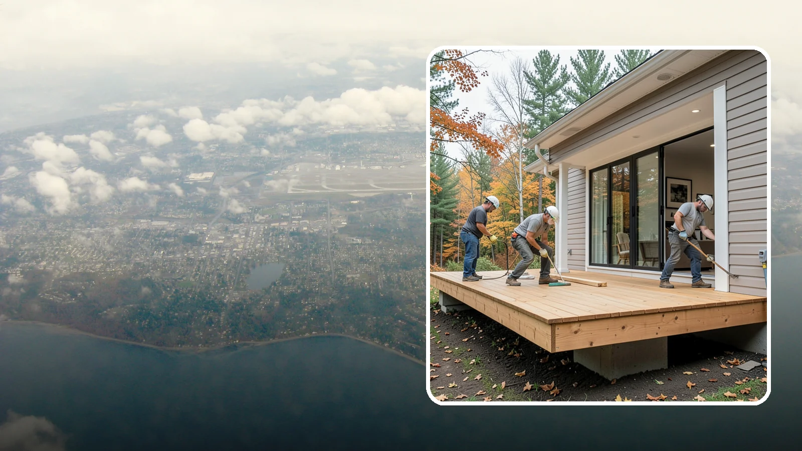 Floating Deck Construction in Burien, King County, WA - Floating deck construction that adds a freestanding, ground-level platform without attaching to your home.