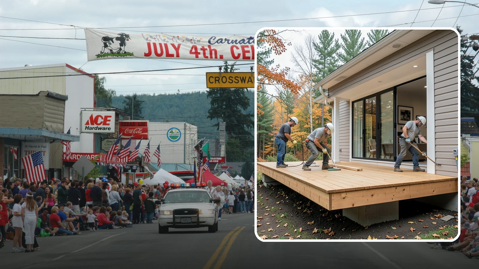 Floating Deck Construction in Carnation, King County, WA - Floating deck construction that adds a freestanding, ground-level platform without attaching to your home.