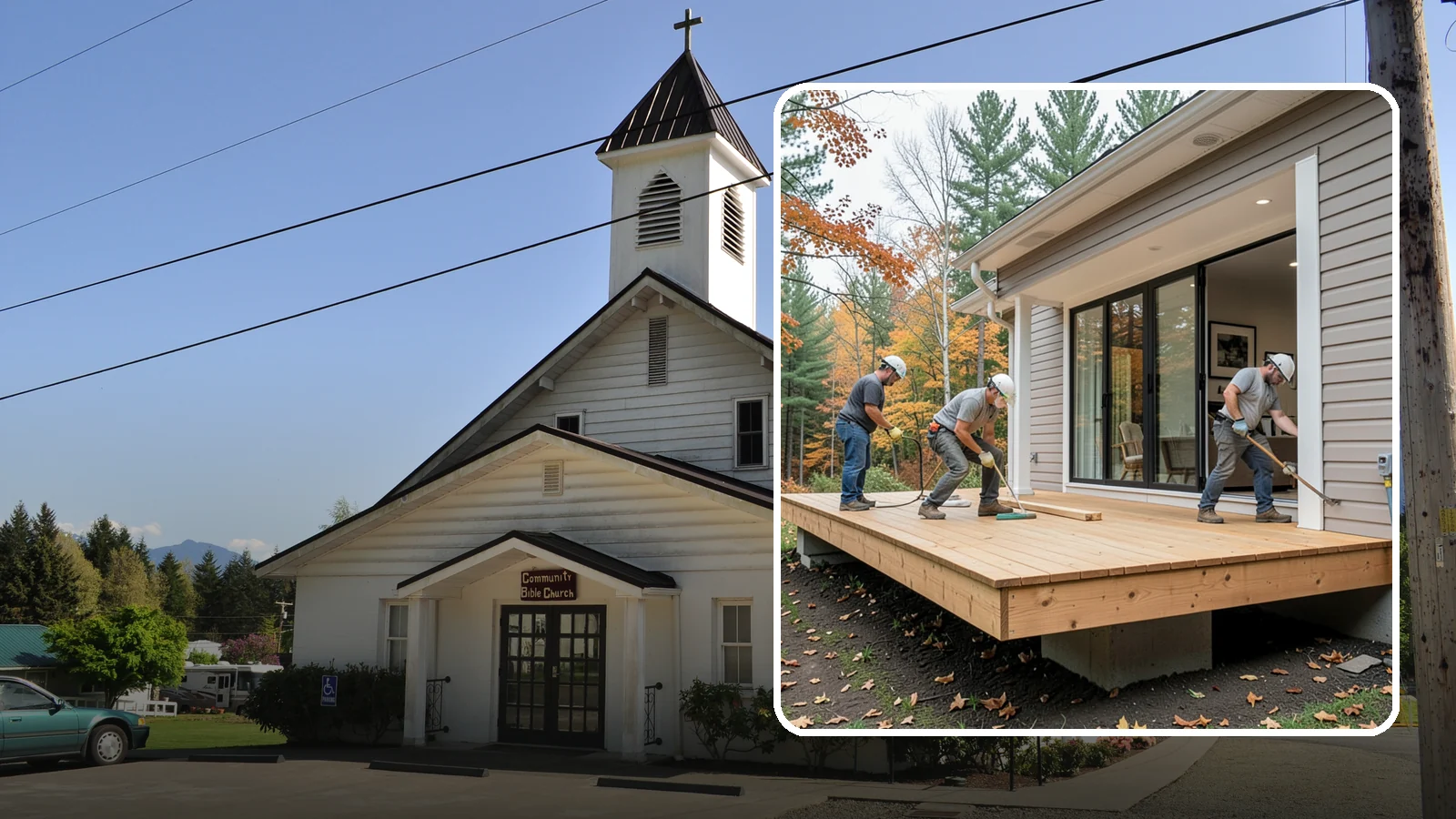 Floating Deck Construction in Concrete, Skagit County, WA - Floating deck construction that adds a freestanding, ground-level platform without attaching to your home.
