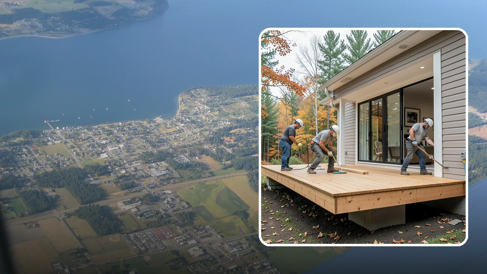 Floating Deck Construction in Coupeville, Island County, WA - Floating deck construction that adds a freestanding, ground-level platform without attaching to your home.