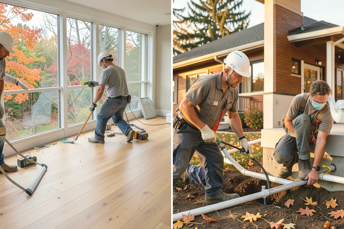 Floating Deck Construction in Covington, King County, WA - Choose a location and check grade and drainage