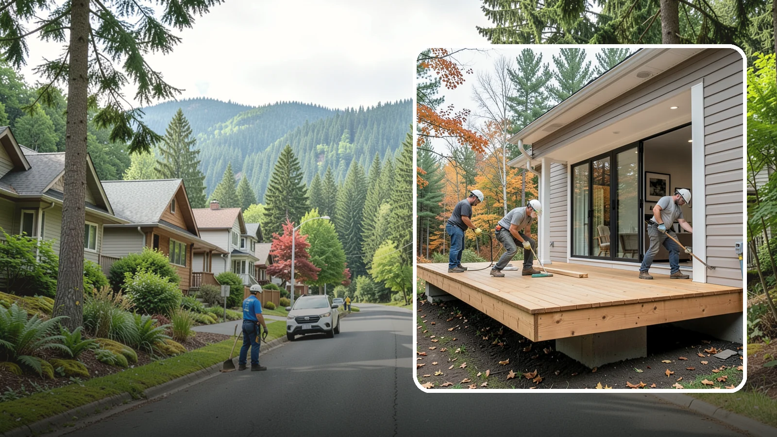 Floating Deck Construction in Darrington, Snohomish County, WA - Floating deck construction that adds a freestanding, ground-level platform without attaching to your home.